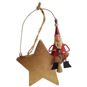 Ornament - Santa Claus on Star